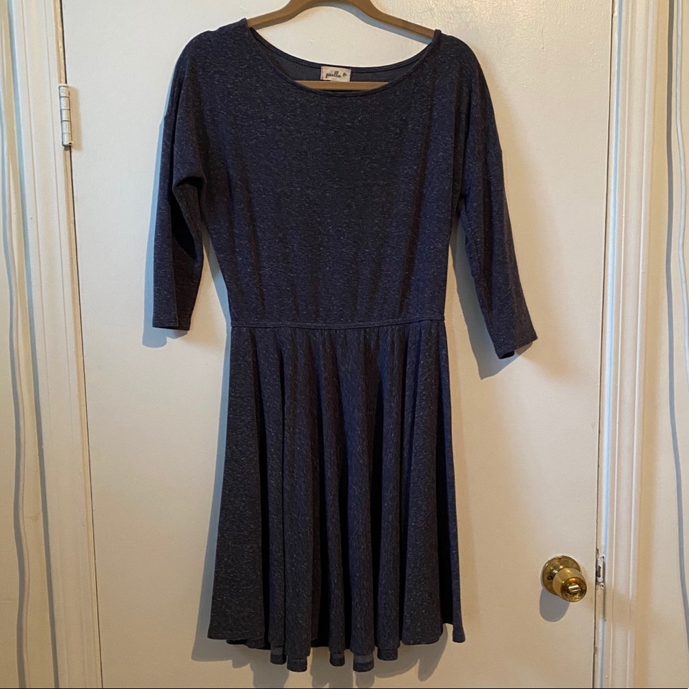 Anthropologie Puella 3/4 Sleeve Skater Dress